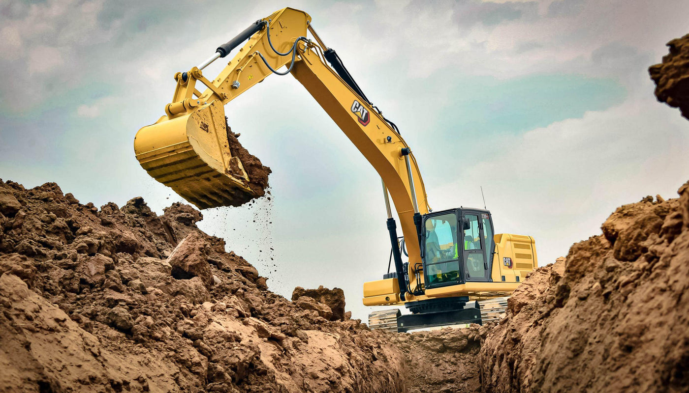 Excavator using the right attachment to improve fuel efficiency and reduce machine wear on a construction site.