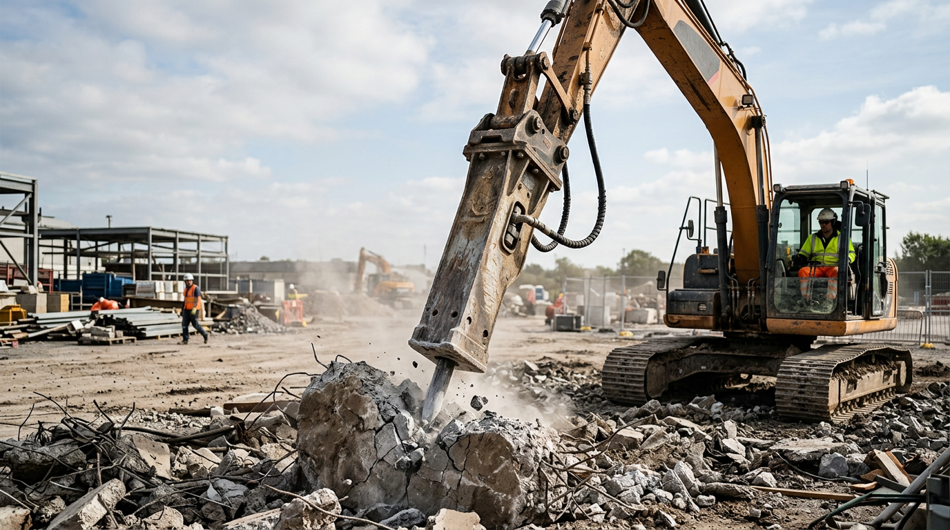 Featured Hydraulic Breakers How to Choose the Right Breaker for Your Excavator article
