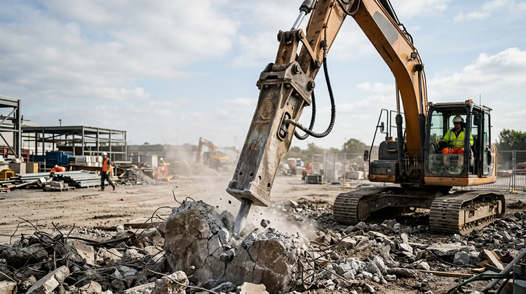 Featured Hydraulic Breakers How to Choose the Right Breaker for Your Excavator article