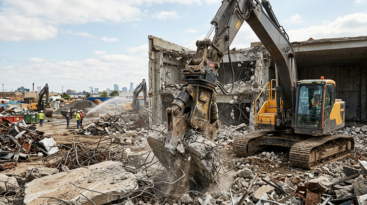 Featured image of Silent Demolition Tools for Excavators Article