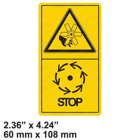 Yanmar 172441-03210 - Decal - Warning Engine Cover