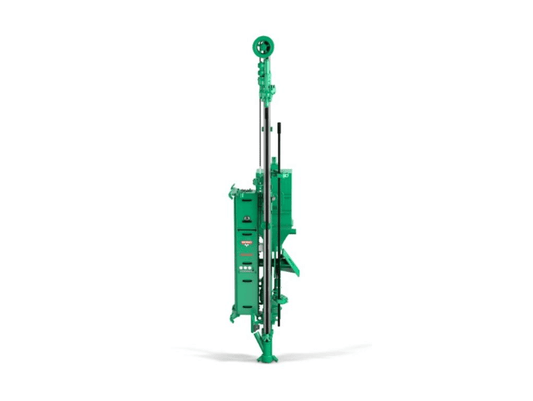 A green hydraulic attachment for your excavator for loading, trenching, and blasting. The brand is Montabert, the model is CPA drilling attachment, and it is a series 225E.